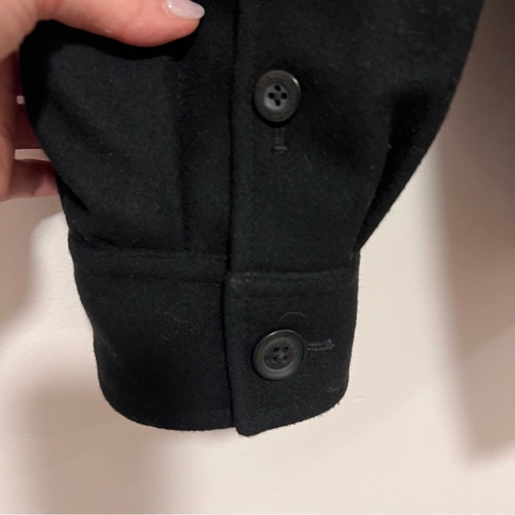 EDDIE BAUER Wool Blend Jacket Quilted Lined Navy Chore Jacket Workwear NWT - Picture 8 of 10